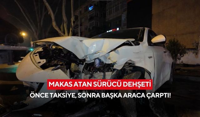 Sahil yolunda feci kaos! Aşırı hız ve makas atan sürücü 2 aracı hurdaya çevirdi