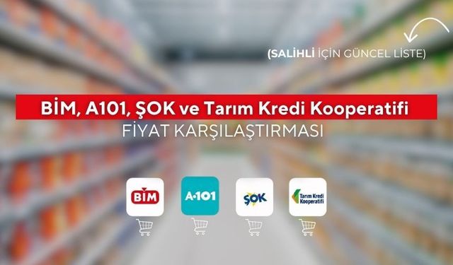 Salihli'de Zincir Marketlerin Fiyat Karşılaştırması (Güncel Liste)