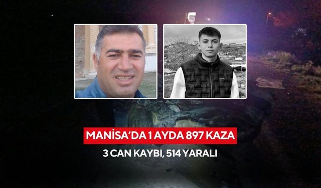 Manisa’da Şubat ayında 897 trafik kazası: 3 ölü, 514 Yaralı
