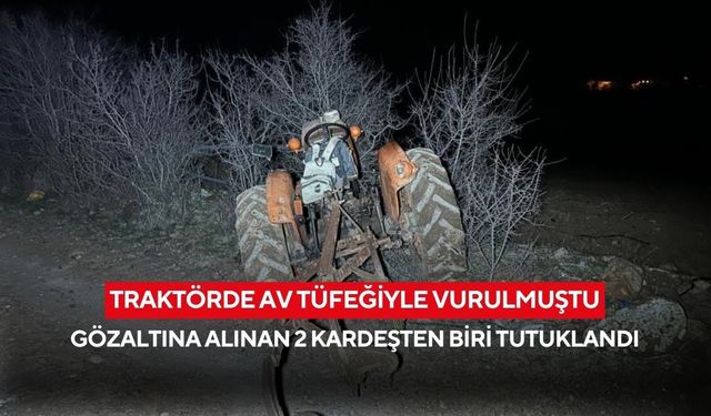 Tarla yolunda av tüfeğiyle öldürülen Ekrem Çakmak cinayetinde gözaltına alınan 2 kişiden biri cezaevine gönderildi...