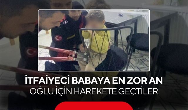 Dakikalarla yarıştılar! İtfaiyeci baba, oğlunu mesai arkadaşlarıyla kurtardı...