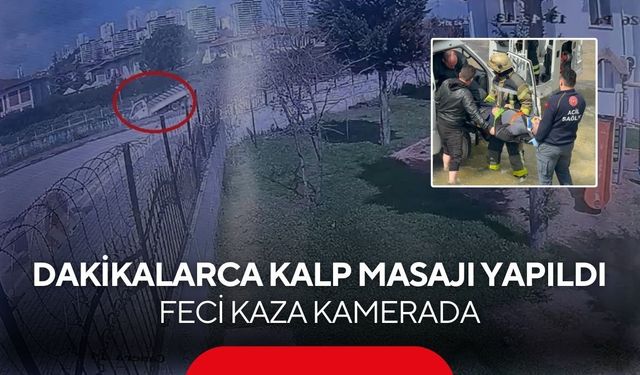 Demir korkulukları söküp dereye düştü... Kalp masajıyla hayata tutundu  | Feci kaza kamerada