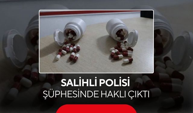 Salihli’de şüphe üzerine durduruldular: Üzerlerinden uyuşturucu hap çıktı