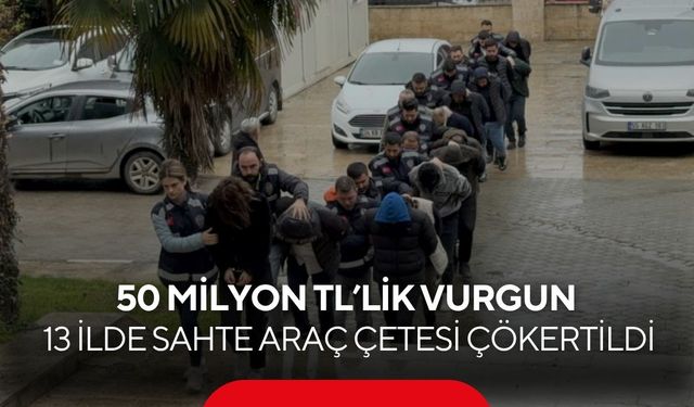 Kazalı araçları “Yeni” gibi piyasaya süren çete çökertildi...