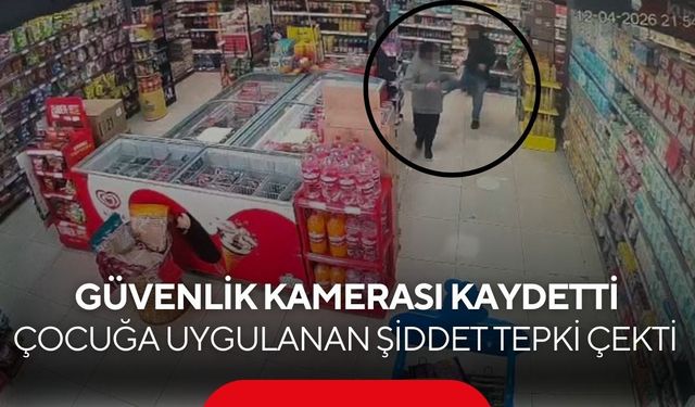 Market ortasında vicdanları yaralayan şiddet! Küçük kız tekme tokat darp edildi...
