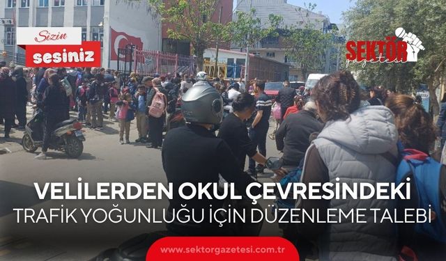 Salihli’de velilerden okul çevresindeki trafik yoğunluğu için düzenleme talebi