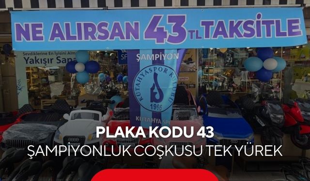 Şampiyonluk kutlaması satışa yansıdı... 43 TL taksitle ürünler kapış kapış...