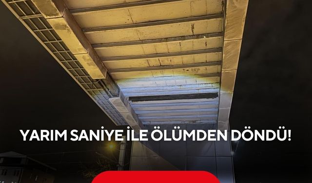Yarım saniye ile ölümden döndü! Sürücü dehşet anlarını anlattı...