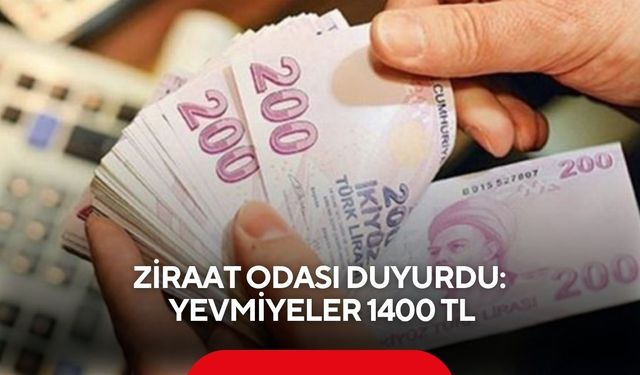 Ziraat Odası duyurdu: Yevmiyeler 1400 TL