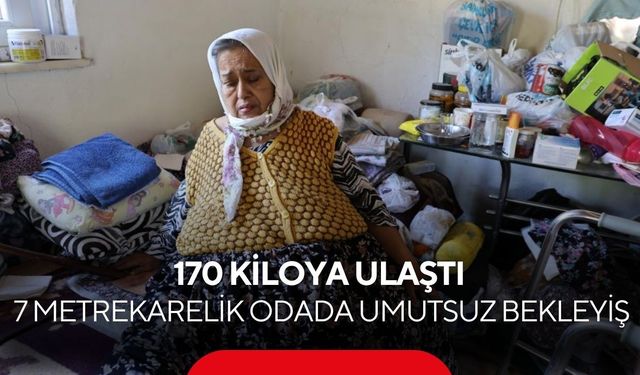 170 kiloya ulaştı! 15 yıldır yatağa hasret yaşıyor… Karnındaki dev kitle hayatını felç etti