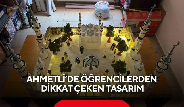 Ahmetli’de öğrencilerden dikkat çeken tasarım
