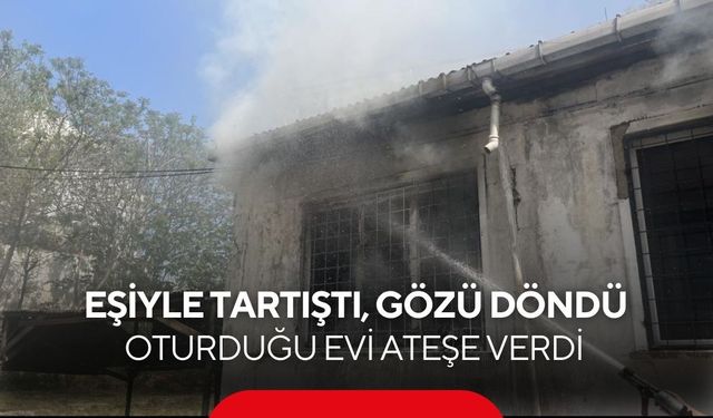 Aile tartışması yangınla bitti! Evini yaktı, çatıdan kaçarak izini kaybettirdi...