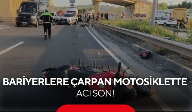 Bariyerlere çarpan motosiklette acı son! Genç kız olay yerinde can verdi...