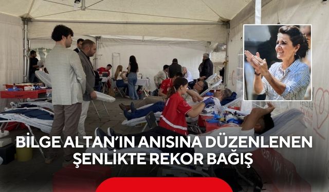 Manisa’da Bilge Altan’ın anısına düzenlenen şenlikte rekor bağış