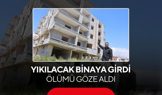 Canını hiçe saydı, ağır hasarlı binaya girdi bir can kurtardı...