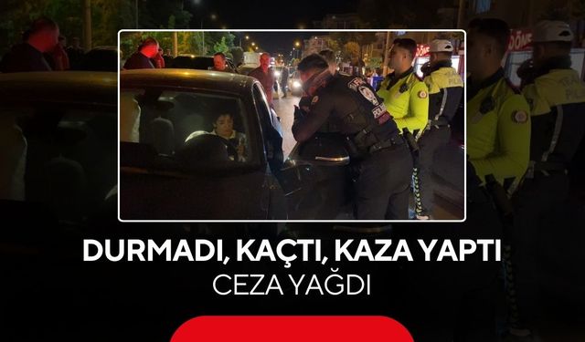 Dur ihtarına uymadı, 5 km kovalamaca sonunda yakalandı... Bayan sürücüye rekor ceza...