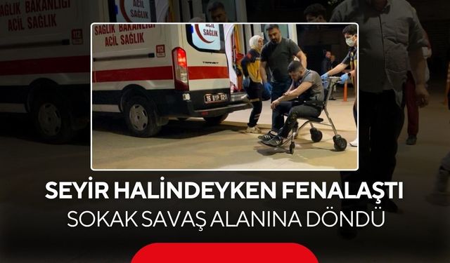 Facianın eşiğinden dönüldü | Seyir halindeyken fenalaştı, sokak savaş alanına döndü...