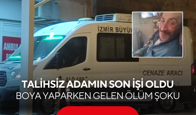 Fırçayı elinden düşürüp yere yığıldı! Boya yaparken gelen ölüm şoku