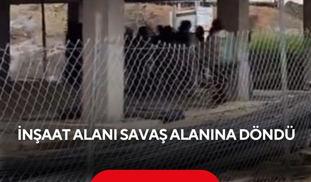 İnşaatta başlayan tartışma sopalı kavgaya dönüştü...