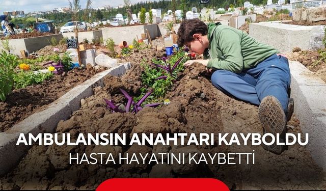 Kalp krizi vakasına giden ambulansın anahtarı kayboldu, çağrılan ikinci ambulansla götürüldüğü hastanede öldü...