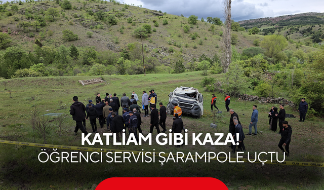 Katliam gibi kaza! Öğrenci servisi şarampole uçtu: 3 ölü, 7 yaralı