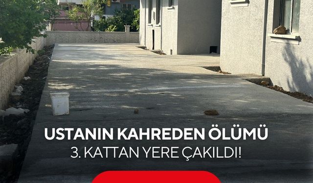 Laminant ustasının kahreden ölümü: 3. kattan yere çakıldı!