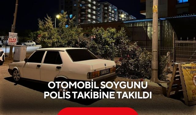 Otomobil soygunu polis takibine takıldı... Kameralar incelendi, şüpheli evinde yakalandı...