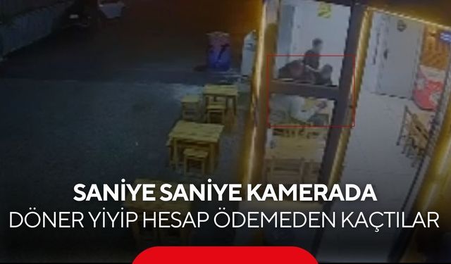 Pes dedirten olay! 5 döner yediler, içeceklerini içtiler, hesabı ödemeden lüks araçlarla kaçtılar...