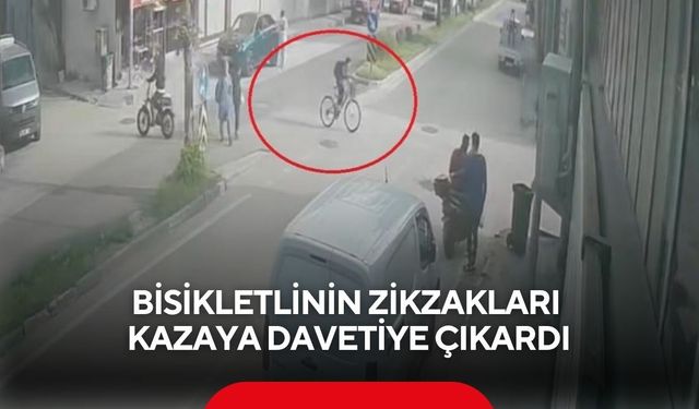 “Sağ mı sol mu?” Kararsızlık kazayla bitti... Bisikletliye motosiklet çarptı...