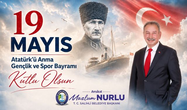 SALİHLİ BELEDİYE BAŞKANLIĞI 19 MAYIS KUTLAMA İLANI