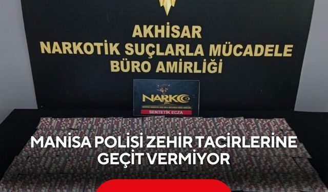 Manisa polisi zehir tacirlerine geçit vermiyor