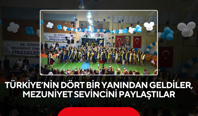 MYO’da dolu dolu mezuniyet... Yaren gösterisi ve kep coşkusu