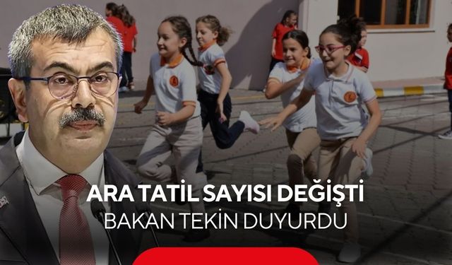 Ara tatil tartışmasına son nokta! Seneye sadece 1 kez yapılacak...