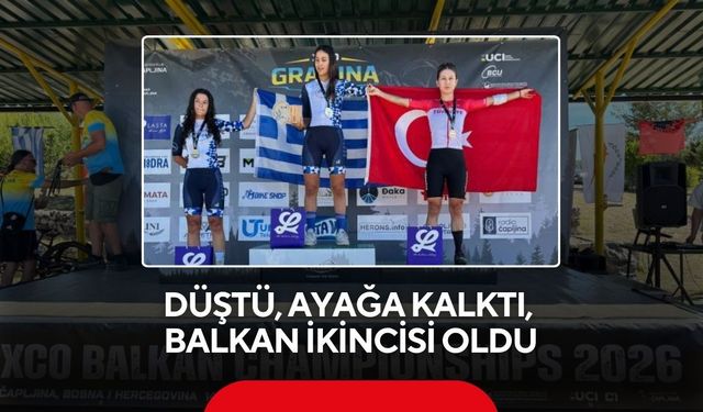 Düştü, ayağa kalktı, Balkan ikincisi oldu