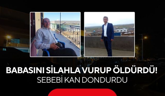 Babasını silahla vurup öldürdü! Sebebi kan dondurdu