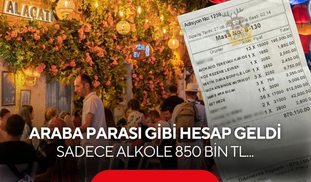 Bu adisyon görenleri şaşırttı! Alaçatı'da tek gecede servet ödendi