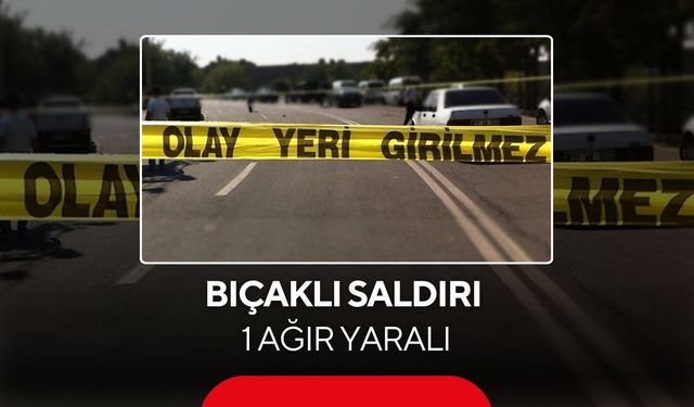 Sokak ortasında kan aktı: 1 ağır yaralı