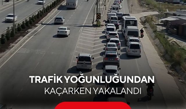 Bekleyen onlarca sürücüyü hiçe sayarak 'kaynak' yapan sürücüler dron kamerasıyla tespit edildi