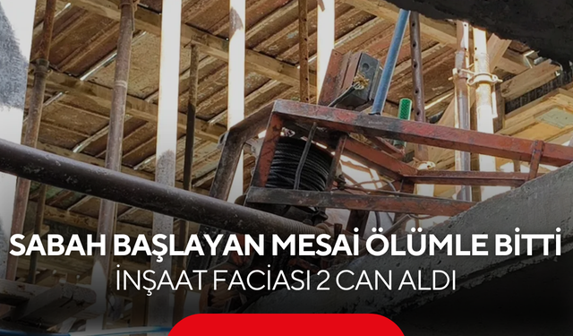 Sabah başlayan mesai ölümle bitti... İskele çöktü, işçiler beton zemine çakıldı...