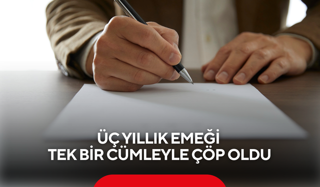 İstifa ederken sakın bu hatayı yapmayın: Dilekçeye yazılan o iki kelime tüm tazminatı yaktı