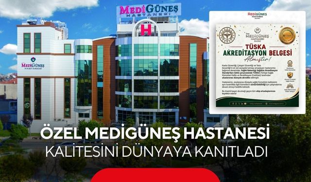 Salihli Özel Medigüneş Hastanesi’ne Uluslararası Akreditasyon başarısı