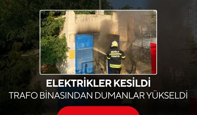 Pazar yeri yanında trafo yandı! Elektrik kabloları kullanılamaz hale geldi...