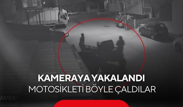 Pes dedirten hırsızlık! 54 suç kayıtlı şahıs motosikleti böyle çaldı...