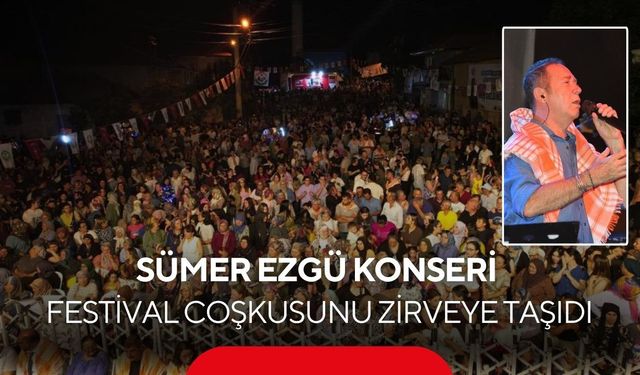 Manisa'da Sümer Ezgü konseri festival coşkusunu zirveye taşıdı