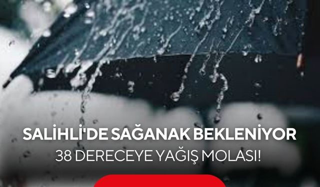 Salihli'ye gök gürültülü sağanak geliyor! Meteoroloji tarih verdi