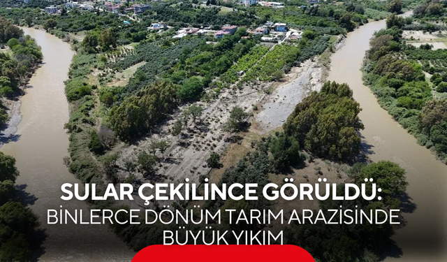 Sular çekilince görüldü: Binlerce dönüm tarım arazisinde büyük yıkım