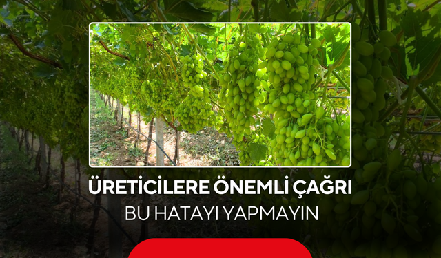 Üreticilere önemli çağrı... Bu hatayı yapmayın