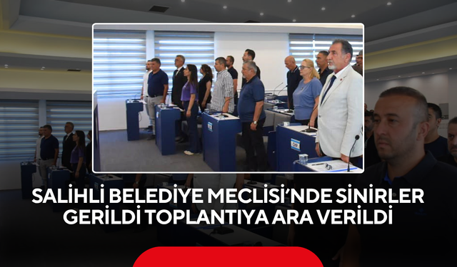 Salihli Belediye Meclisi’nde Sinirler Gerildi Toplantıya Ara Verildi