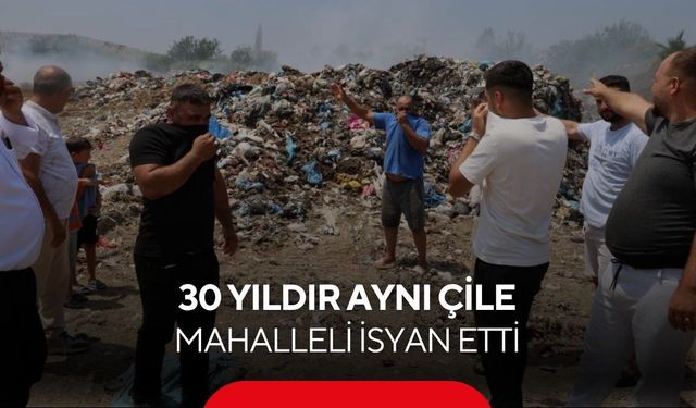 Bir aydır yanan çöpler, bitmeyen koku! Mahallede yaşam kabusa döndü...