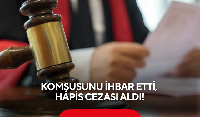 "Bunu yapan yandı" dedirten karar! Komşusunu ihbar eden köylüye hapis şoku